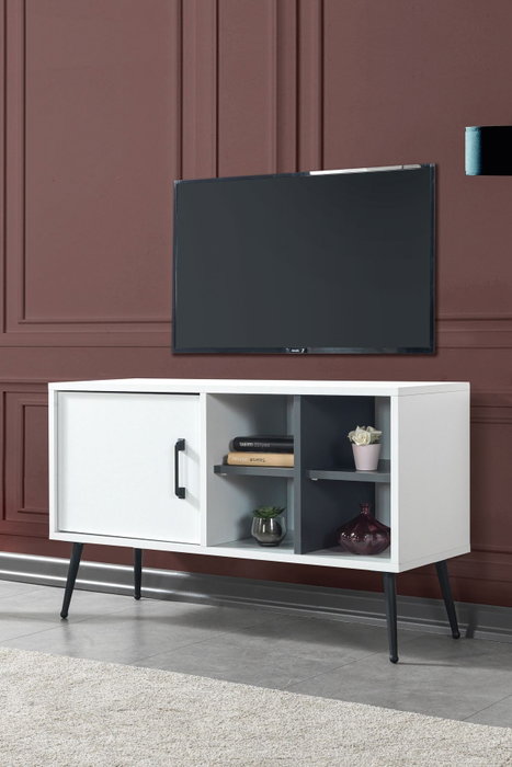 Hanah Home Şile 3112 Soporte para TV Blanco y Antracita Hanah Home Şile 3112 Soporte para TV Blanco y Antracita